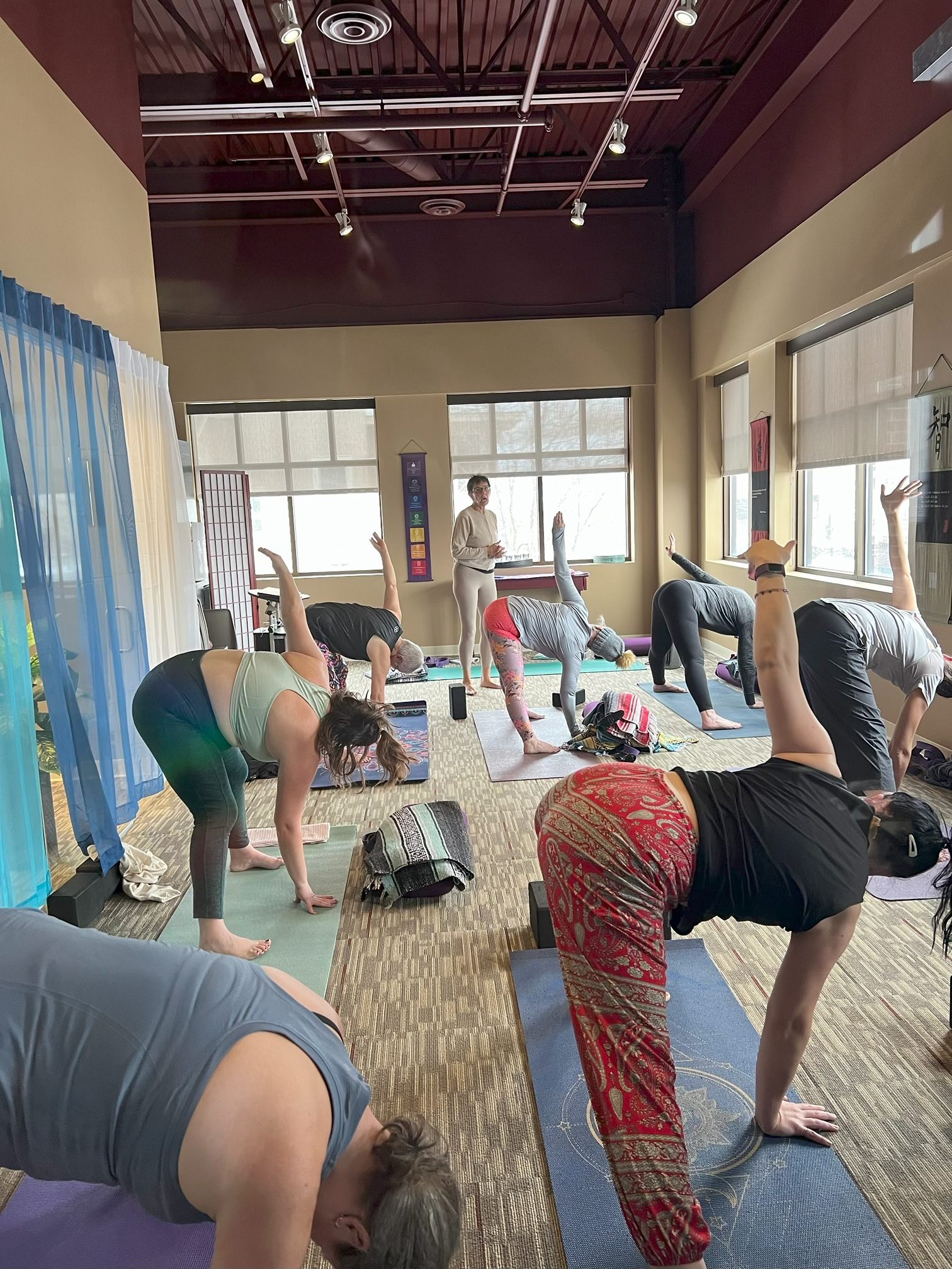 Enjoy class in our new sunny space