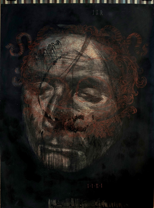 Jean-Jacques Rousseau d'après Nature 2011, Charcoal, pencil and acrylic on Heritage paper 113.7 x 83.6 cm