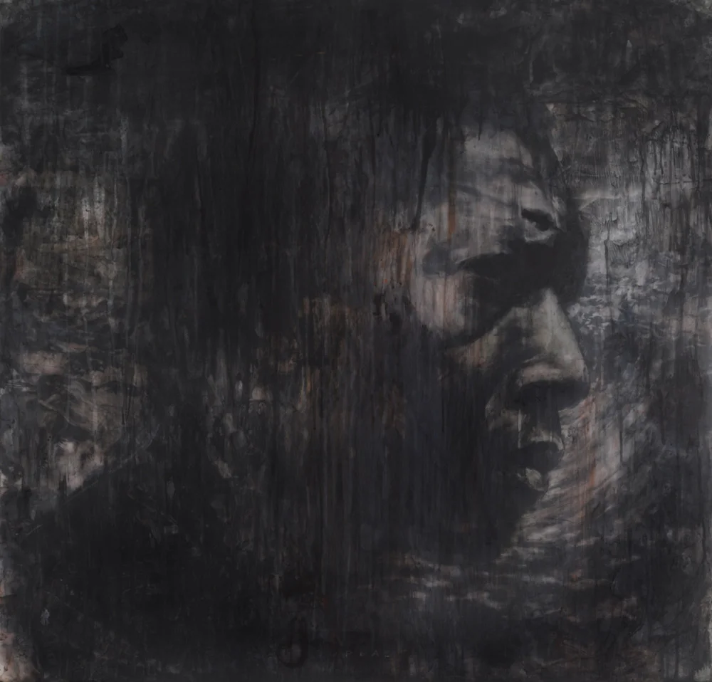 B ορέας 2011, Mix media on drafting film 101.5 x 101.5 cm