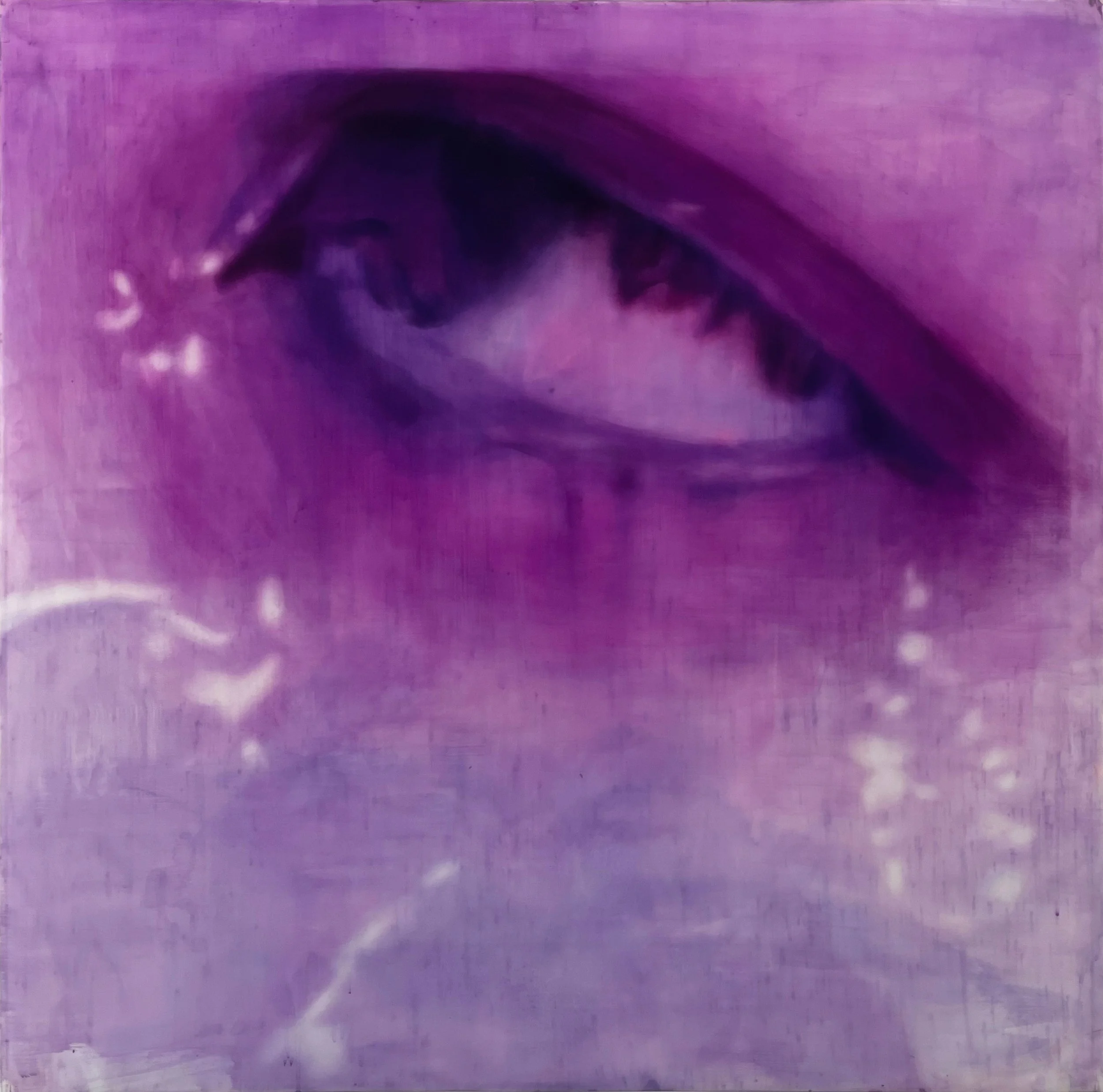   Diana’s Gaze  (triptych)  2026, Mixed media on polyester Central panel, 122 x 122 cm 
