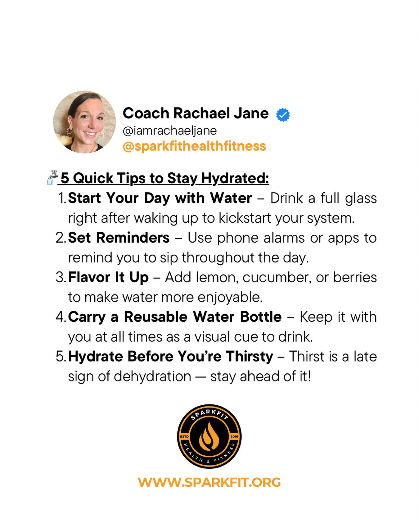 💧 Why Hydration Matters

Staying hydrated is crucial for maintaining energy, focus, optimal performance, and overall well-being. Even mild dehydration can lead to fatigue, headaches, sluggish metabolism, and reduced workout performance. Water suppor