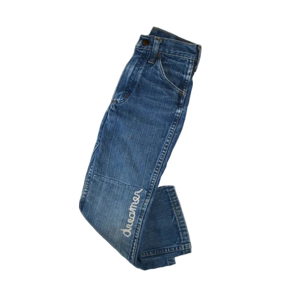 DREAMER vintage Wrangler Maverick jeans with hand embroidery