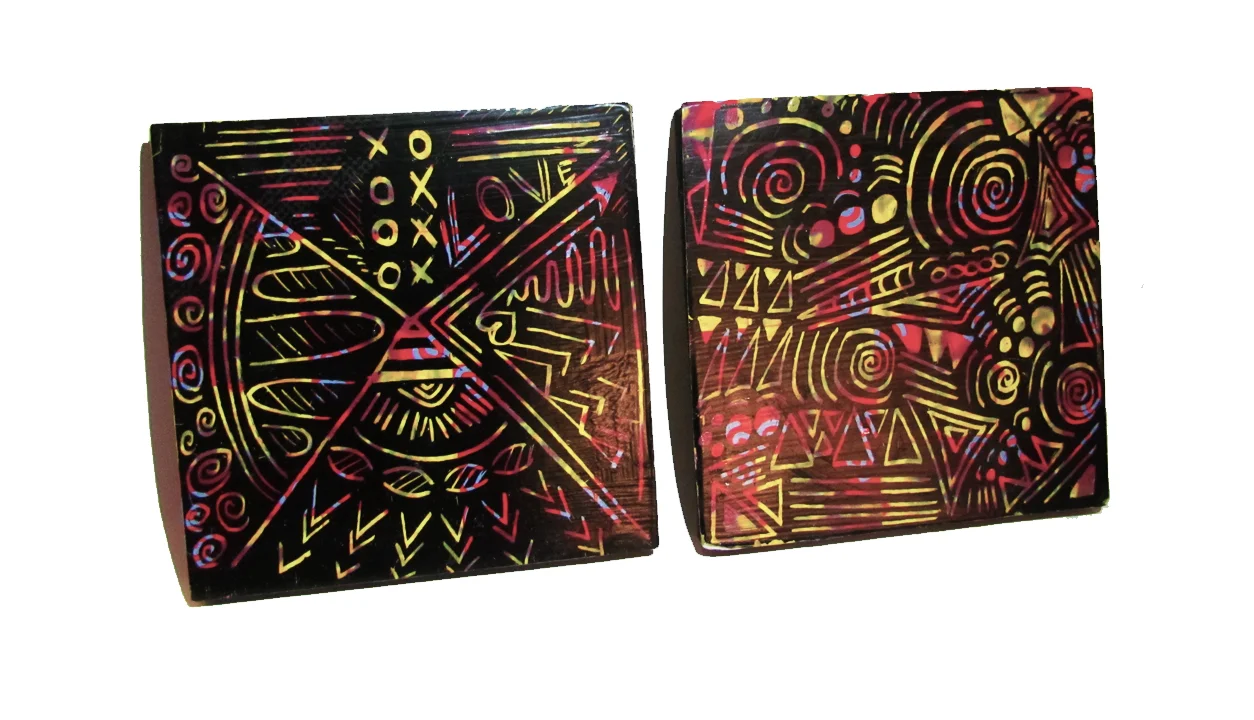 Scratch Art Coasters