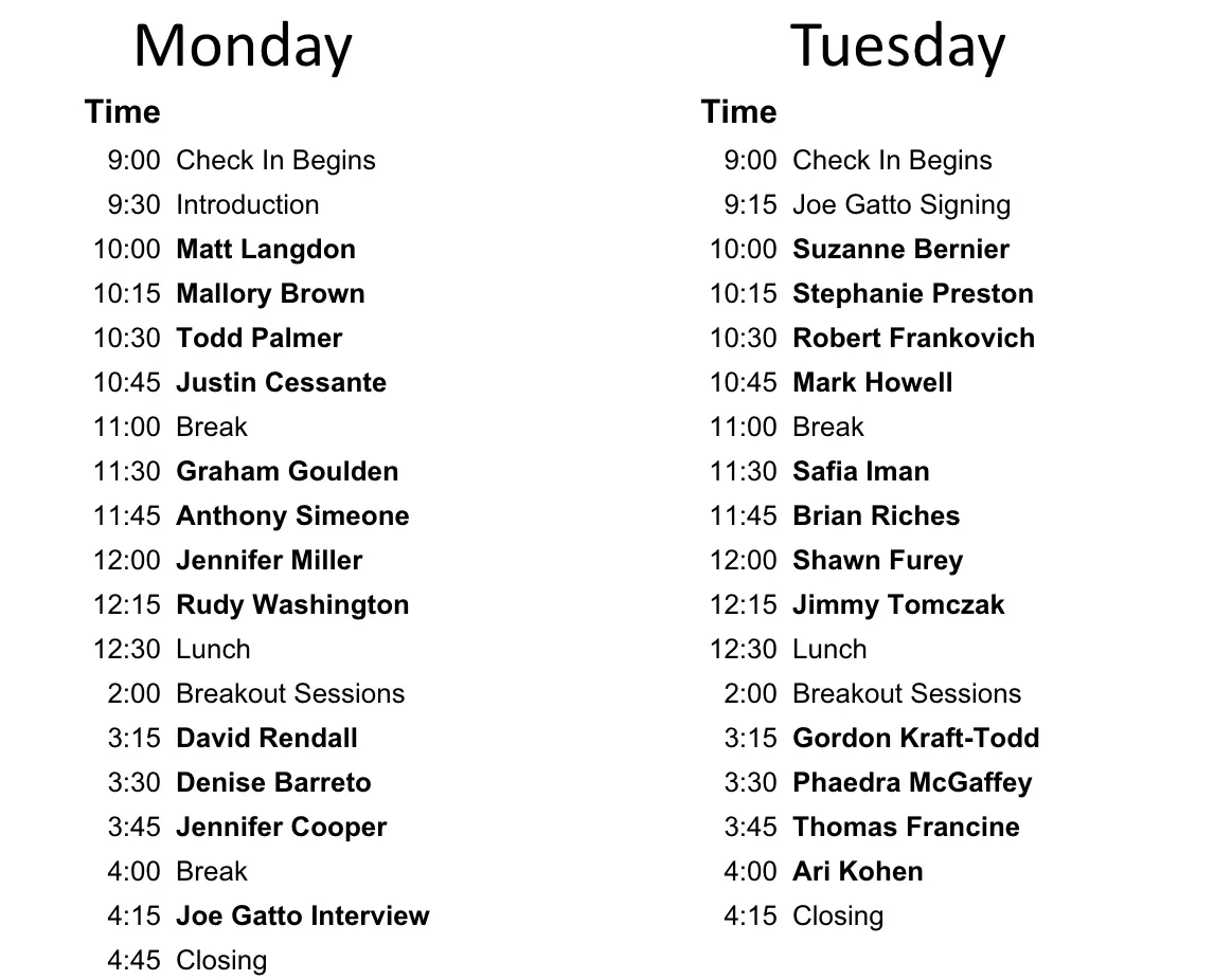Current as of 10/9 - watch for updates.