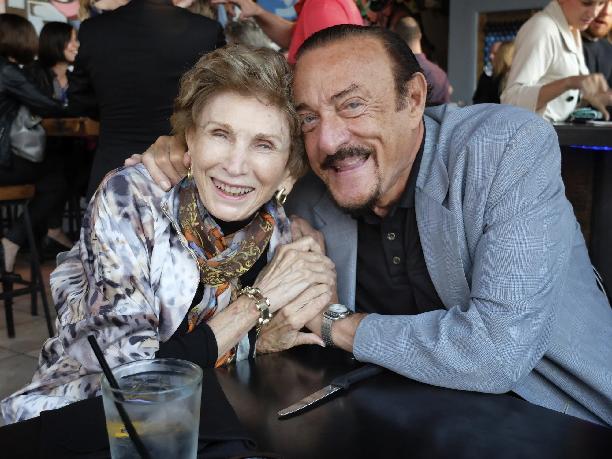 Phil Zimbardo and Edith Eger at the 2014 Hero Round Table Michigan.
