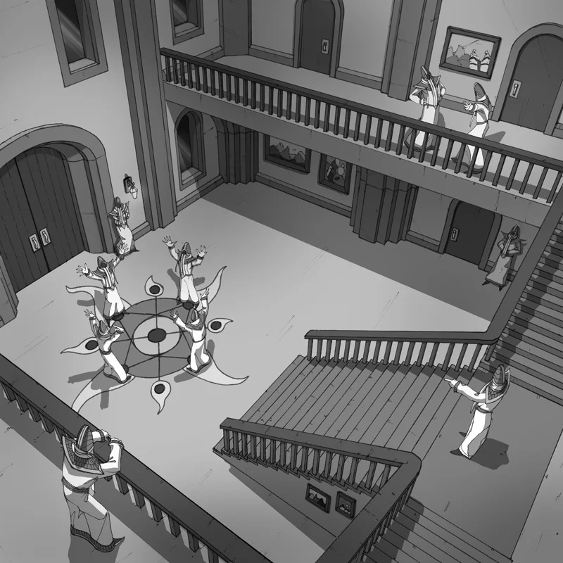 Sacred Dawn - Manor Foyer