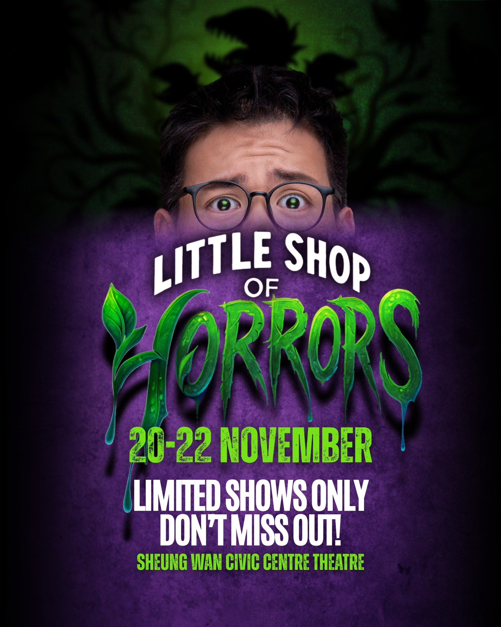 Tickets are on sale now, don&rsquo;t miss your chance to see this killer musical comedy! 🌿

The Hong Kong Singers present Little Shop of Horrors, live on stage 20&ndash;22 November 2025 at Sheung Wan Civic Centre &mdash; for 3 nights only!

Expect l