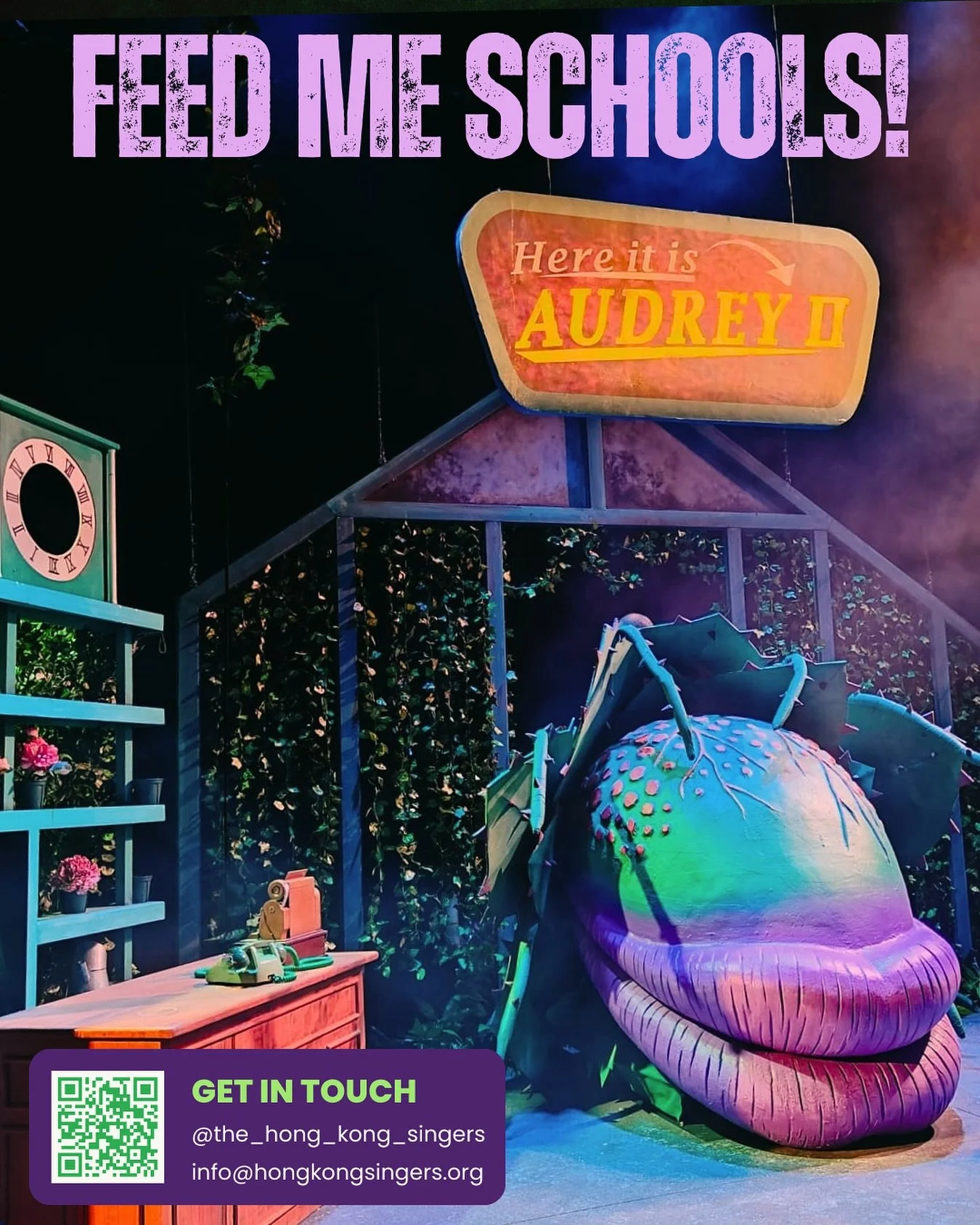 🌿✨ &ldquo;Feed me, schools!&rdquo; 🎶 
Audrey II is ready to take center stage &mdash; and she&rsquo;s looking for her next starring role at YOUR school! 🎭💚

Little Shop of Horrors is one of the best musicals for school productions &mdash; packed 
