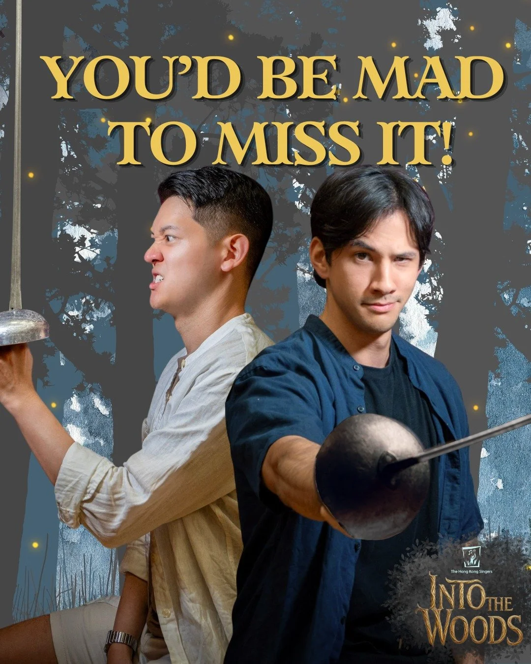 You'd be mad to miss it! 🤴
Our two dashing princes are deep in AGONY - fighting over who is worse while chasing and glass slippers through the woods. Dramatic sighs, princely swagger and zero chill guaranteed.

If you love over the top romance and S