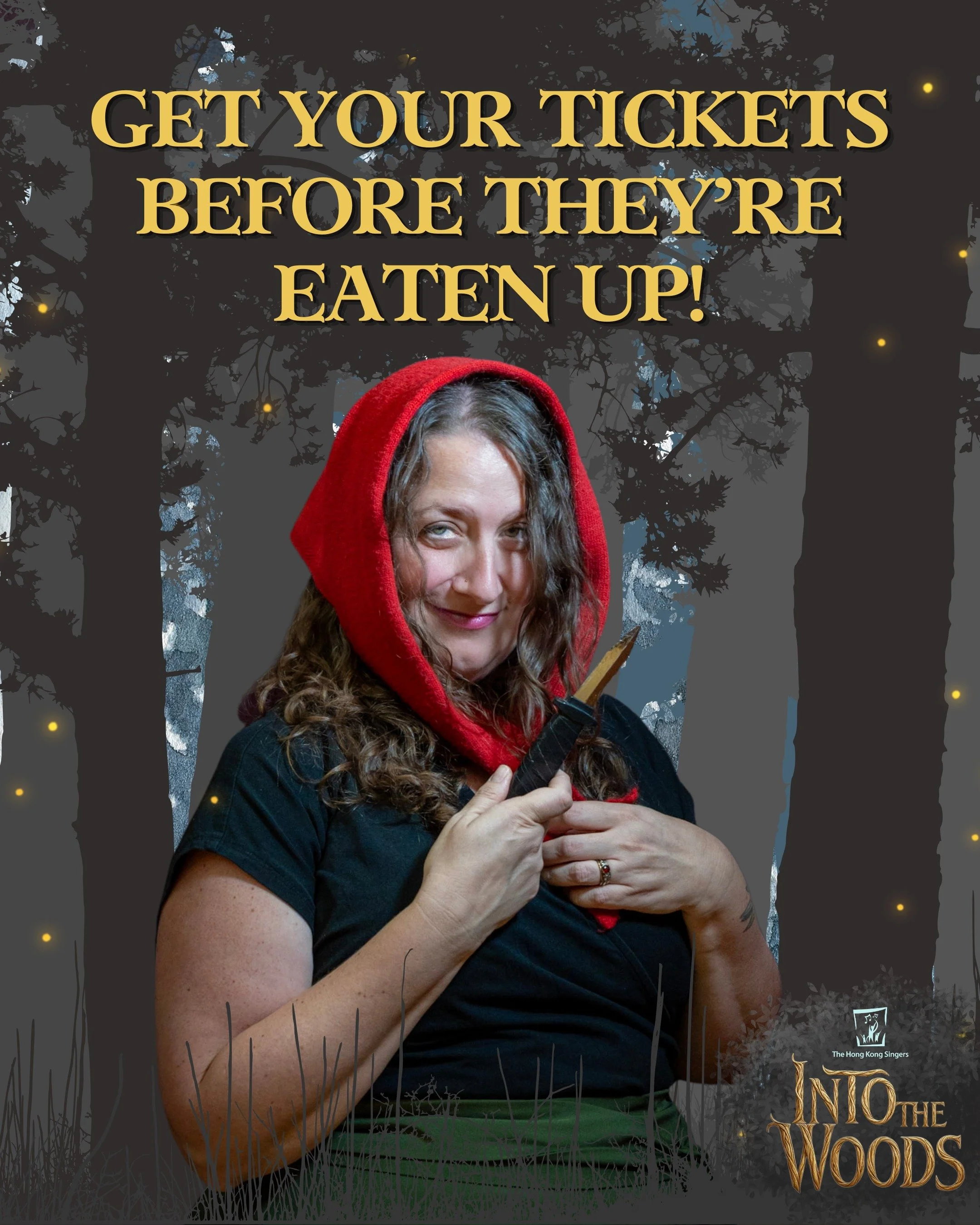 Even Grandma knows you don&rsquo;t want to miss this magical, witty, and wickedly entertaining production!

🎟️ Into the Woods
📅 29 &ndash; 31 May 2026
📍 Sai Wan Ho Civic Centre Theatre

Tickets are selling fast &mdash; grab yours now before the Wo