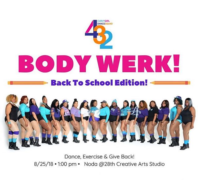 Don&rsquo;t forget to get your ticket!
Came Dance for a good cause!!! It&rsquo;s time for another round of #BodyWerk with #4ThirtyTwo, the BACK TO SCHOOL edition. This time we are switching it up to do some good for our community by asking everyone t