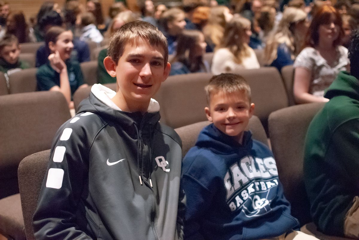 Eagle Pals at All-School Chapel