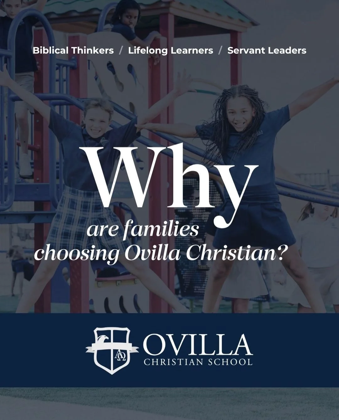 👀 Swipe to see why families are choosing to partner with Ovilla Christian School. 

We&rsquo;d love to see you at one of our Preview Days for the 2027-2028 school year. Come see what&rsquo;s different about OCS. 

RSVP at the link in our bio, or go 