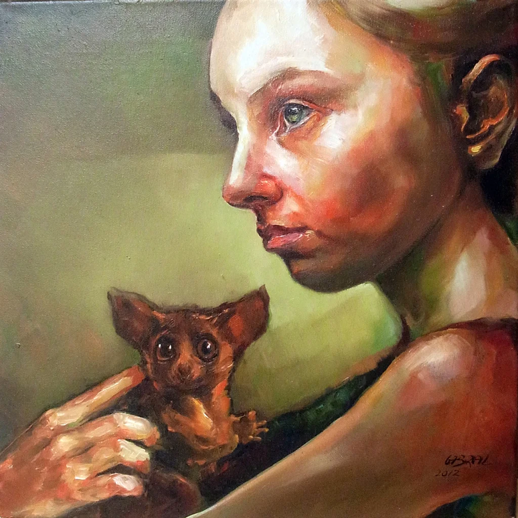Girl With A Bushbaby