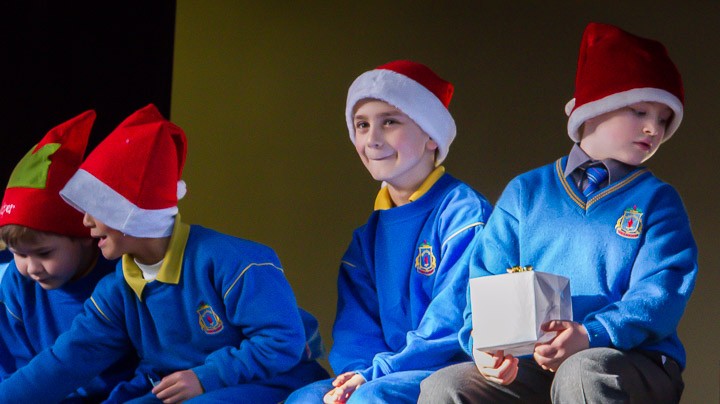 Getting in the festive spirit.