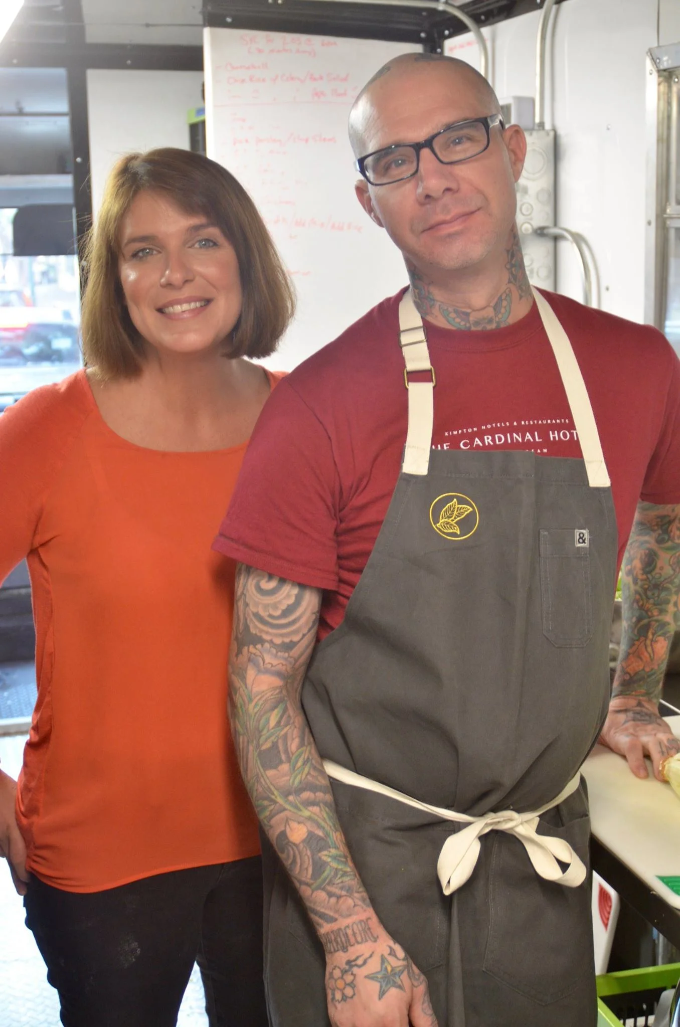 Chefs Ed (Katherine Brasserie and Bar - Greensboro, NC) and Vivian.