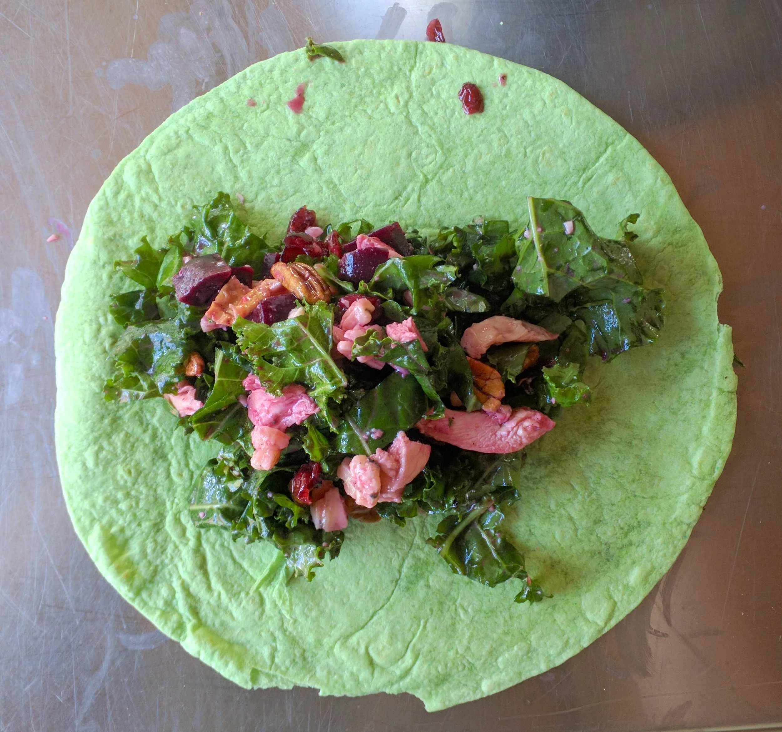 The wrap before wrapping.