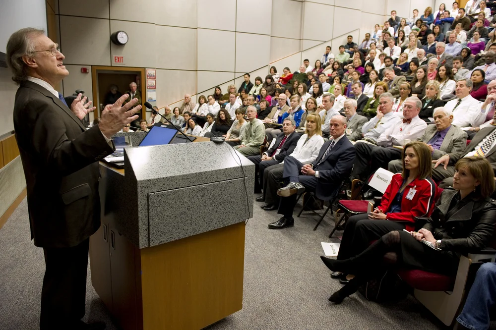 Medical staff attend the annual Feigin Lecture Series.