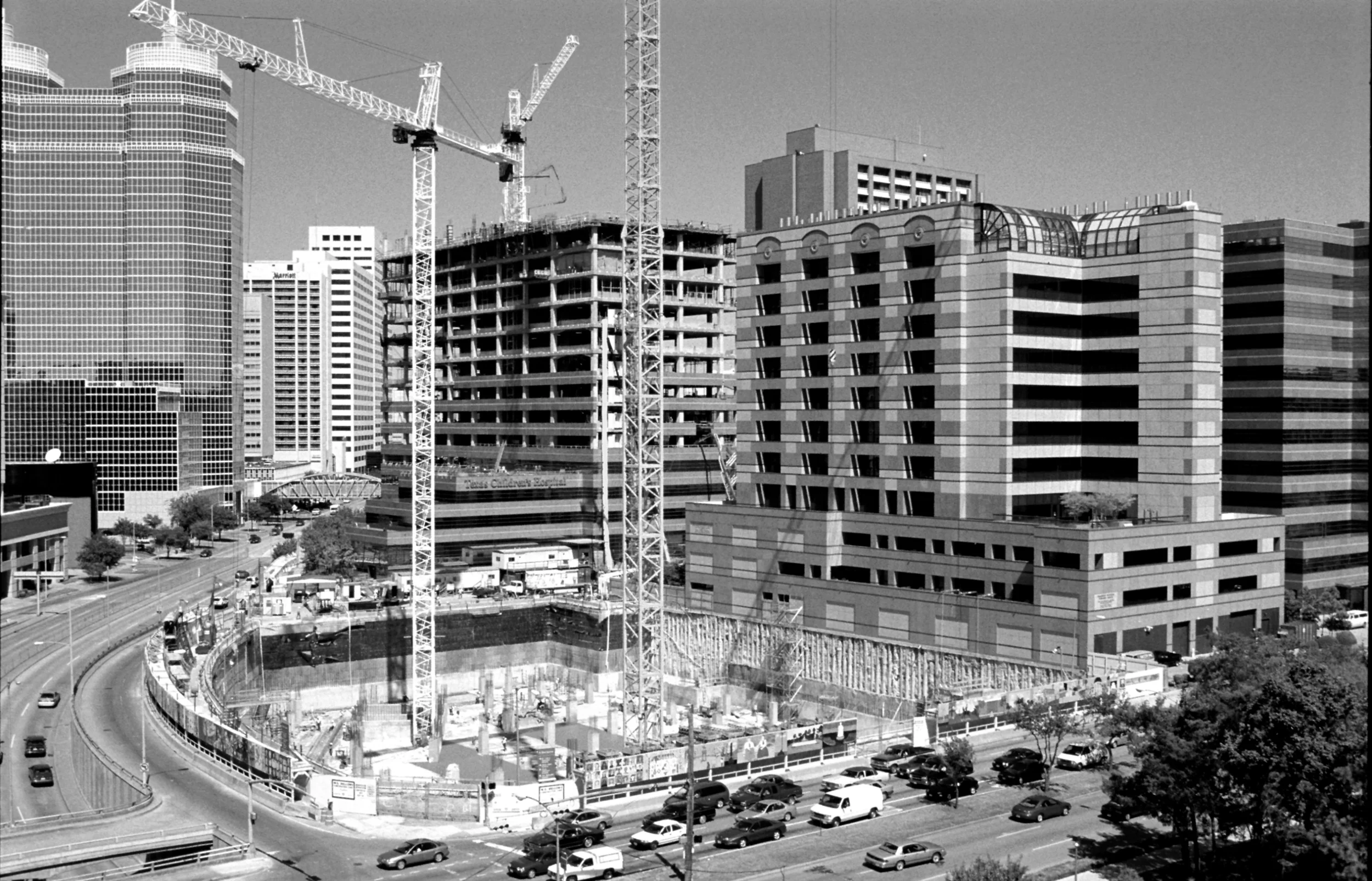 Early construction of the Clinical Care Center in 1999.