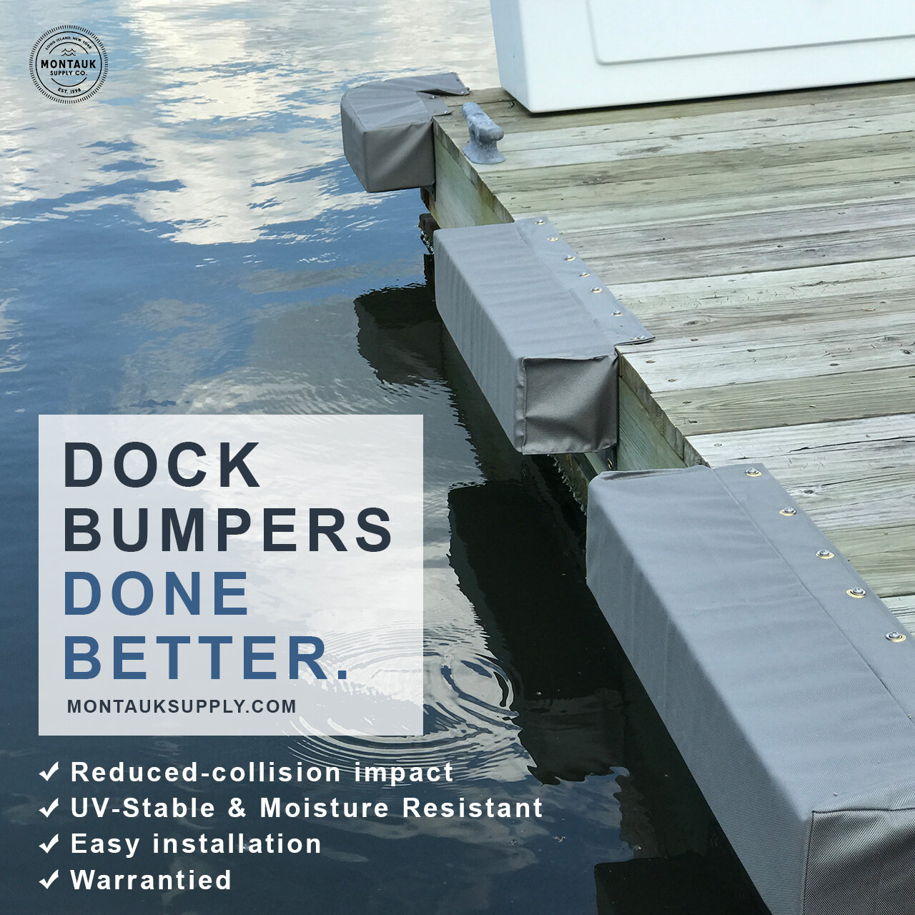 Choosing The Best Pontoon Dock Bumpers — Montauk Supply Marine Dock Bumpers  & More