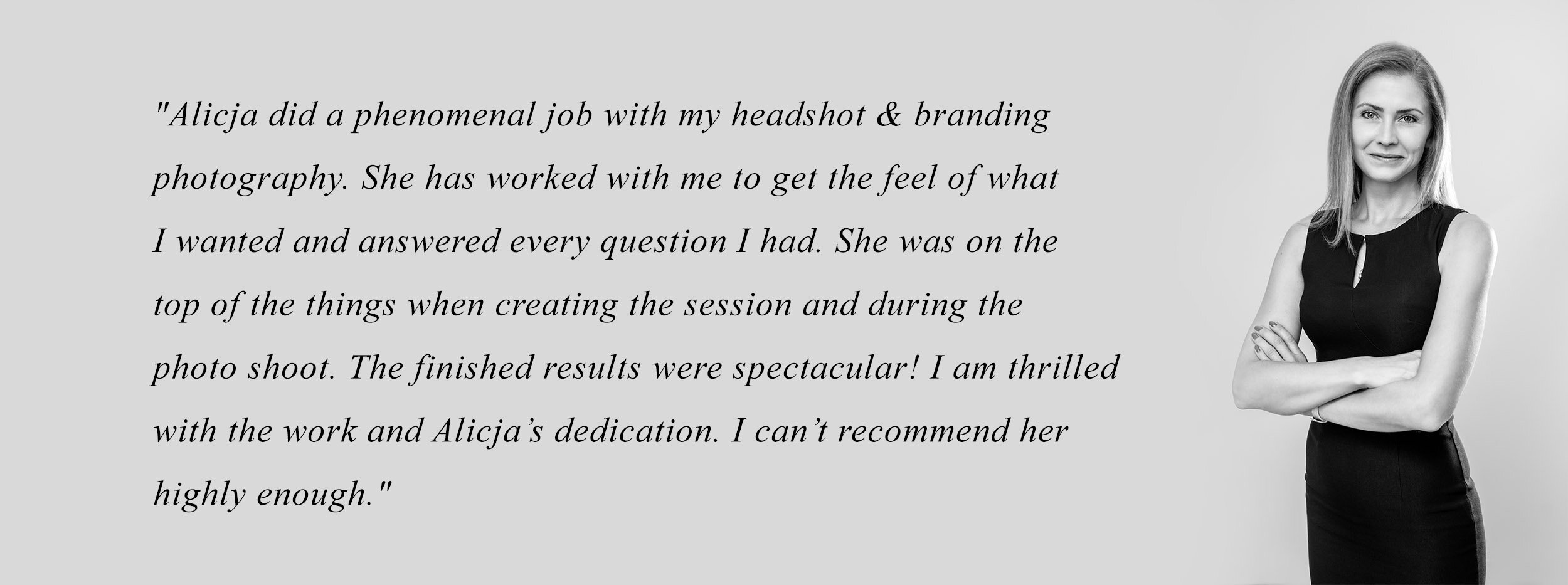 CLient's feedback for brand photography in London