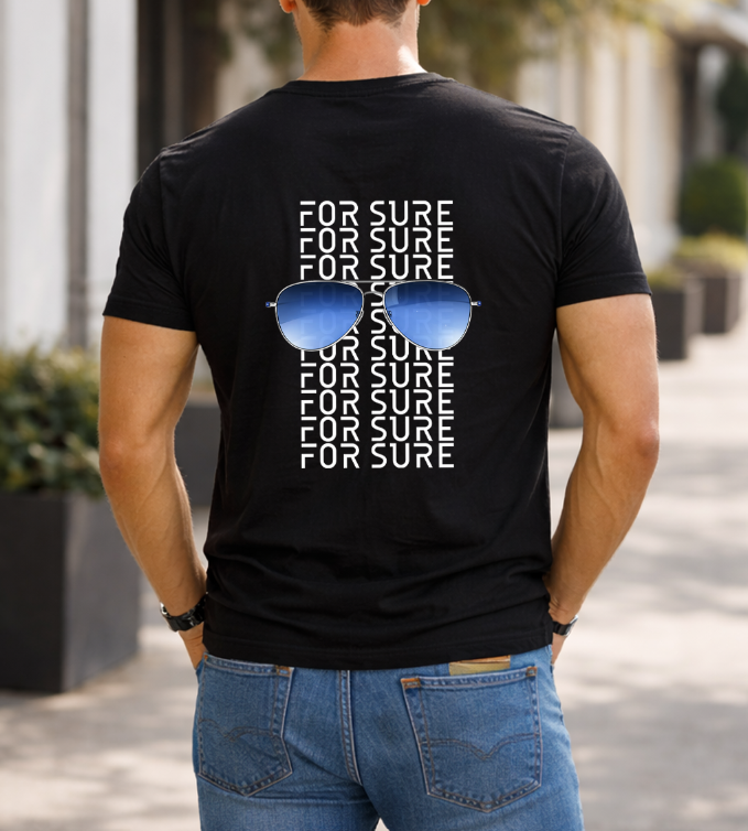 tshirt noir for sure impression dos.png