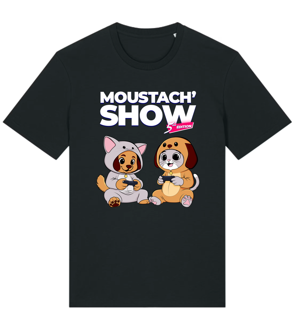 Moustach Show Teeshirt black.png