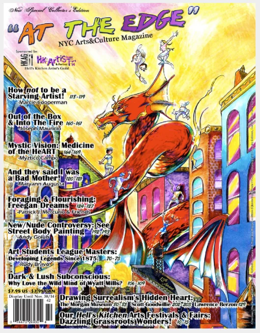 Miss Lilly Bee's featured in "At the Edge, New York City's Art & Culture Magazine" Special Collector's Edition.