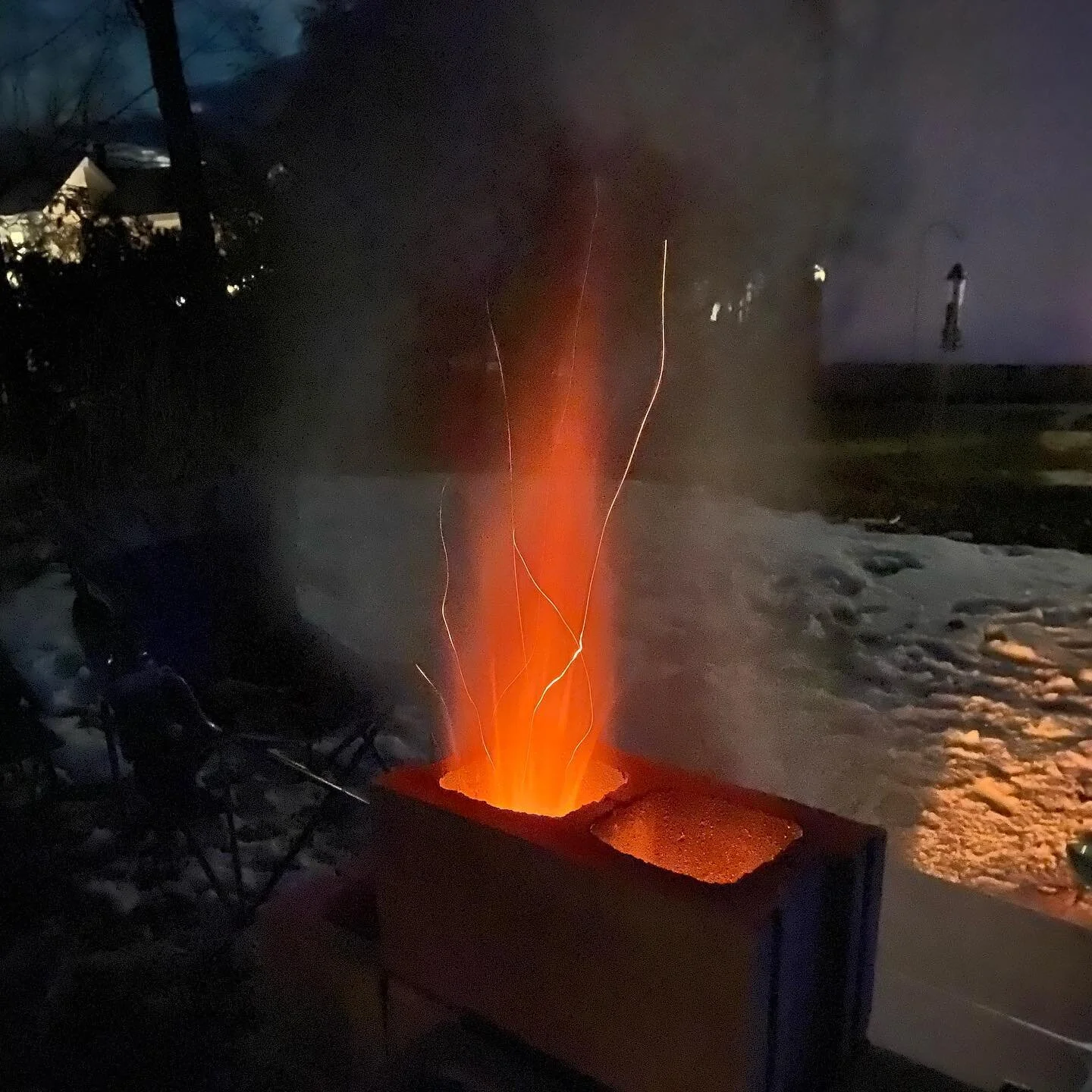 Little heat coming out of the chimney / North Star &amp; Big Dipper cameo / Boring daytime shot where she ain&rsquo;t much to look at.