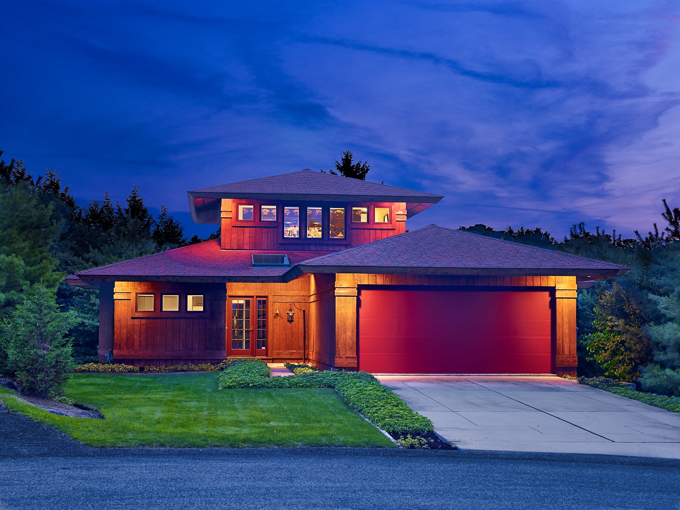 Exterior - Nighttime Front House View.jpg