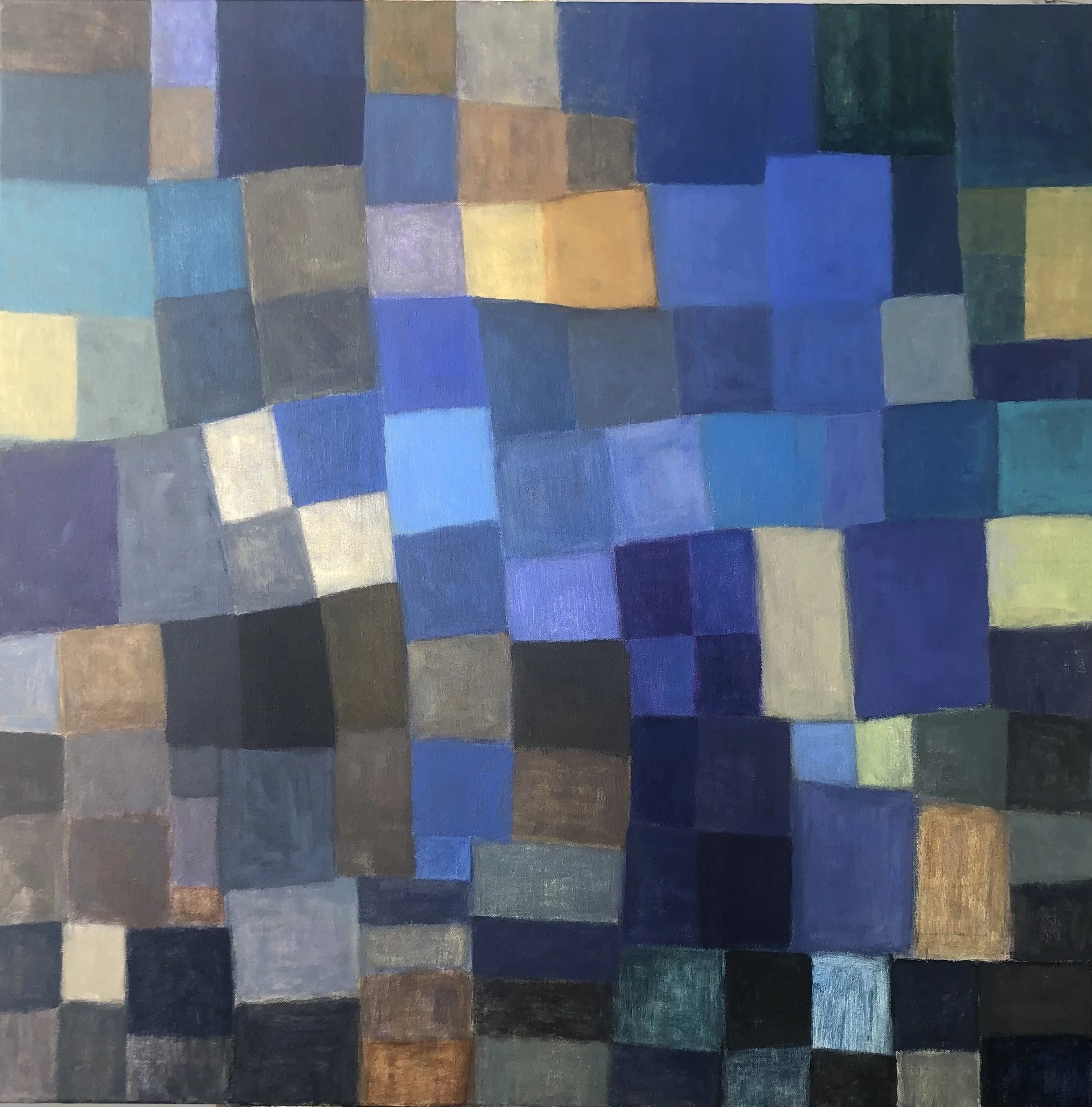 Umber Meets Cobalt Blue and Green