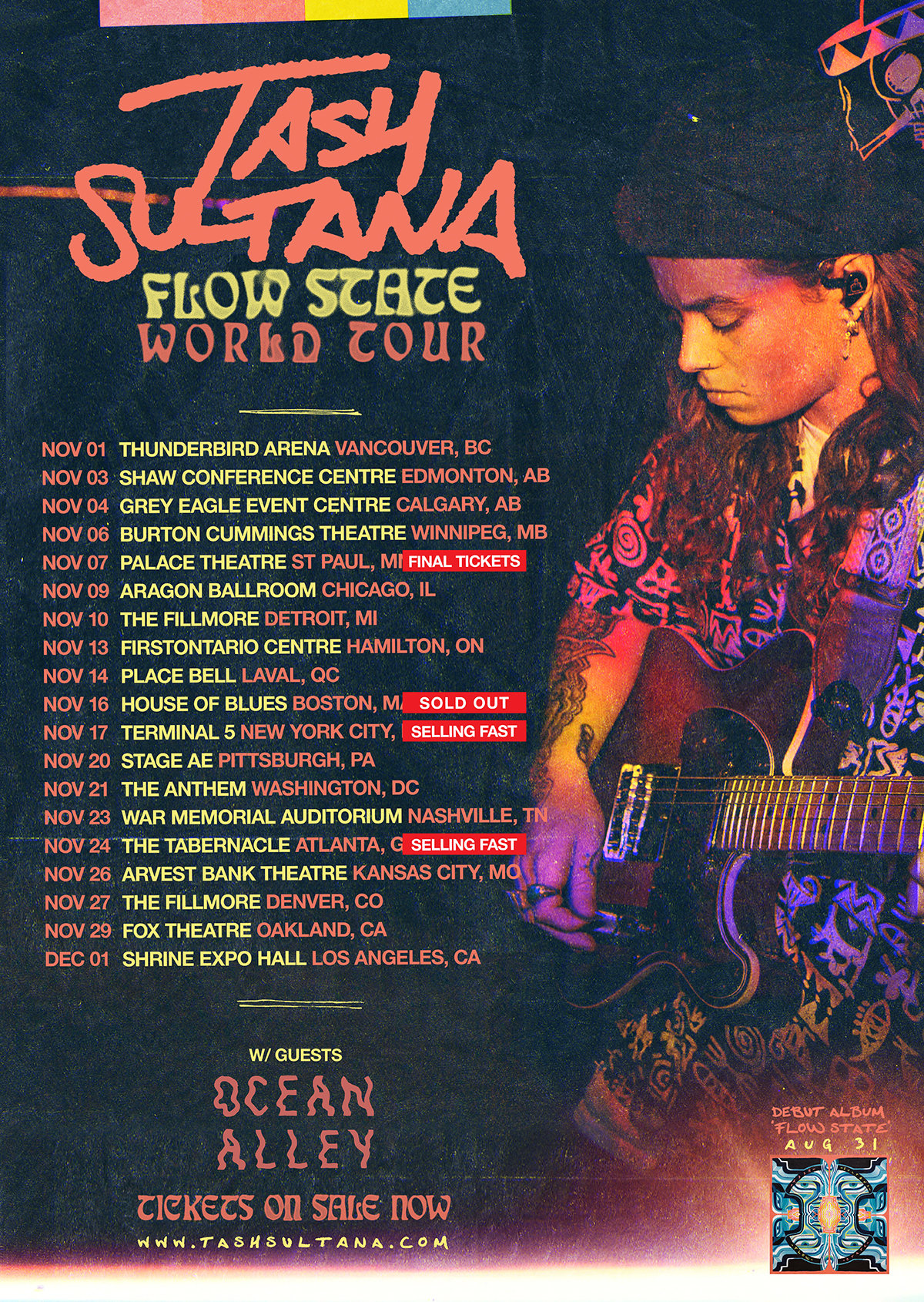 Tash Sultana Tickets, 25th August