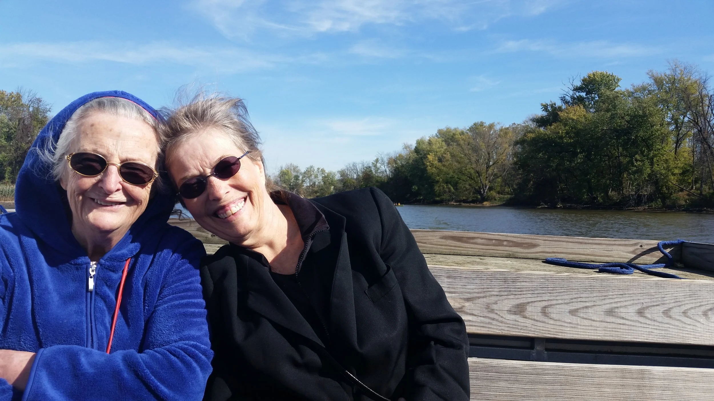 Ida Mayer and Vicky Clark at the Anacostia River tour with Earth Stewardship East, 2016.