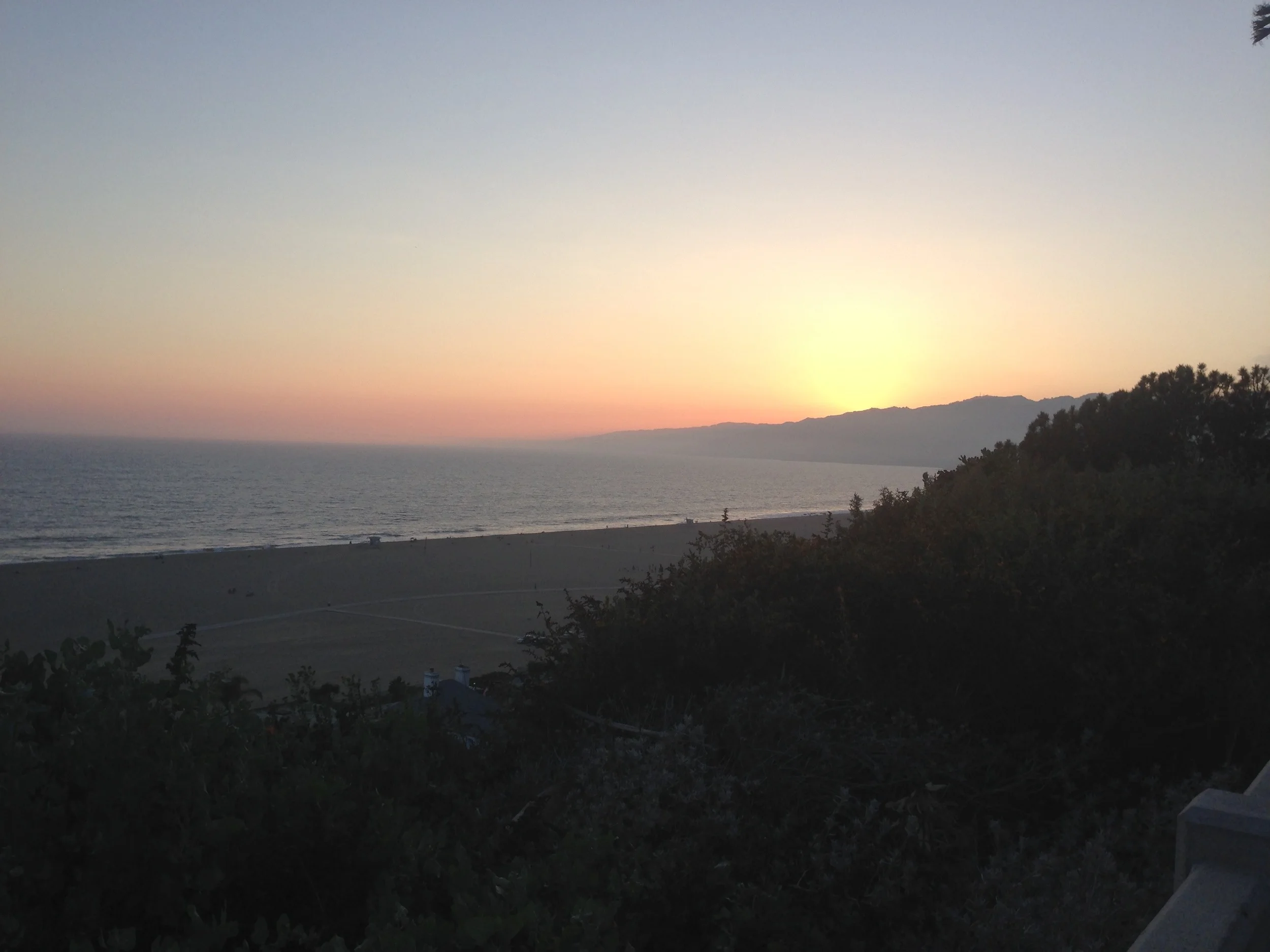 Sunset over the Pacific