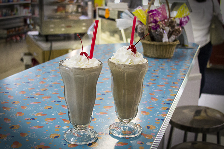 chocolate milkshakes... yum!