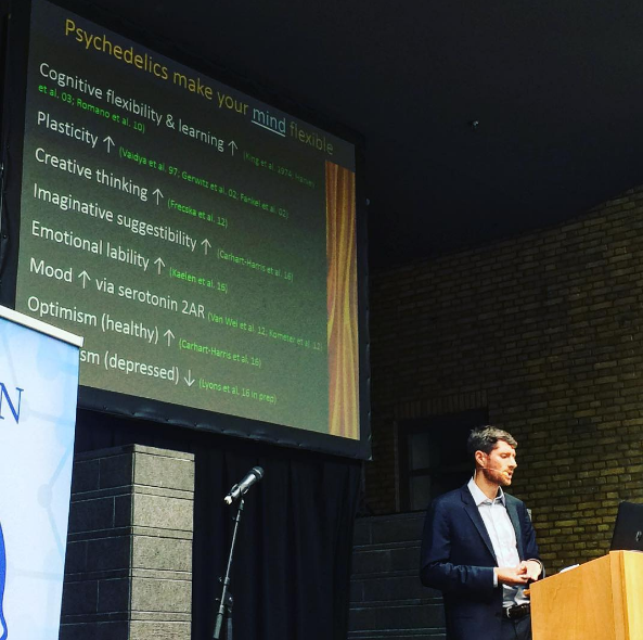 Robin Carhart-Harris and the effects psychedelics have on your mind. Photo credit: Beckley Foundation