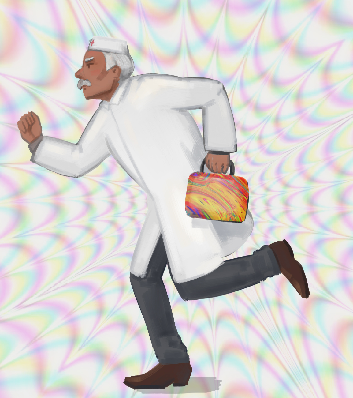 Psychedelics to the rescue! Possibly already in the foreseeable future. Image by TomeTheSpook