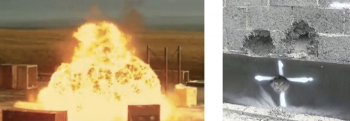  Blast and Ballistic Testing on the ProtectiFlex Block Wall System