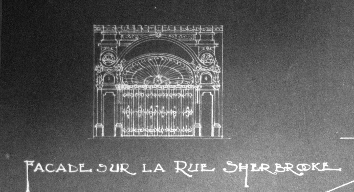Façade originale de 1914. Archive : Centre Canadien d’Architecture.