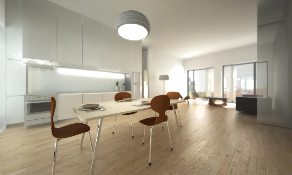 VUE INTÉRIEURE D'UN LOGEMENT