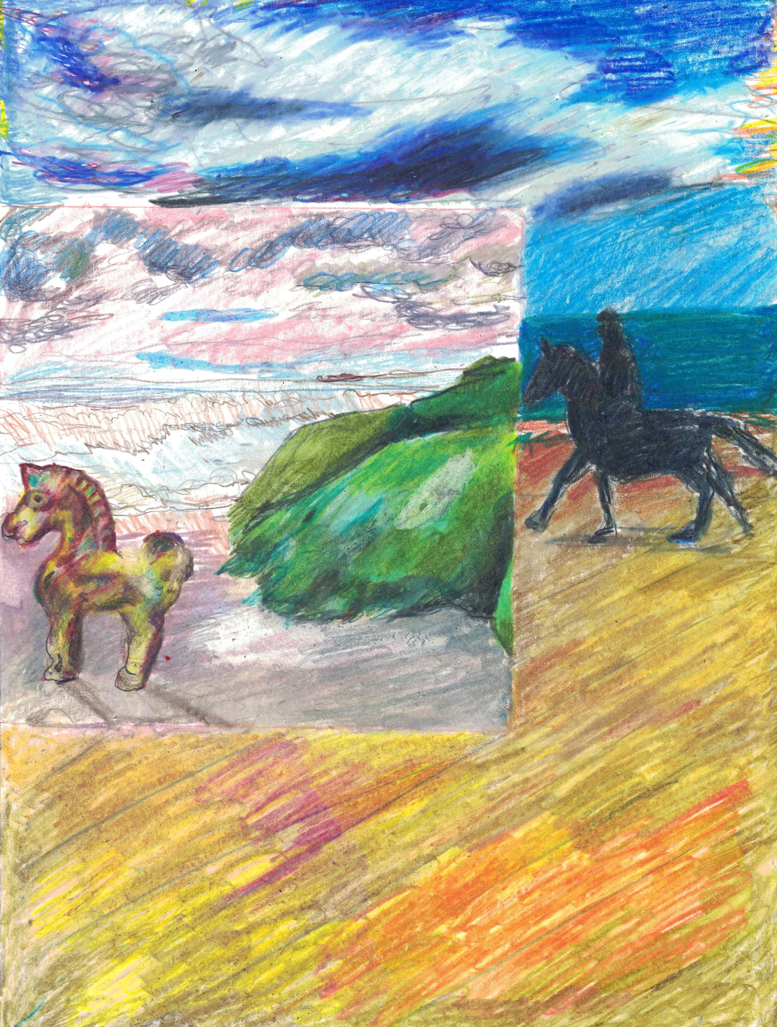  9×12,  color pencil on paper, 2026 