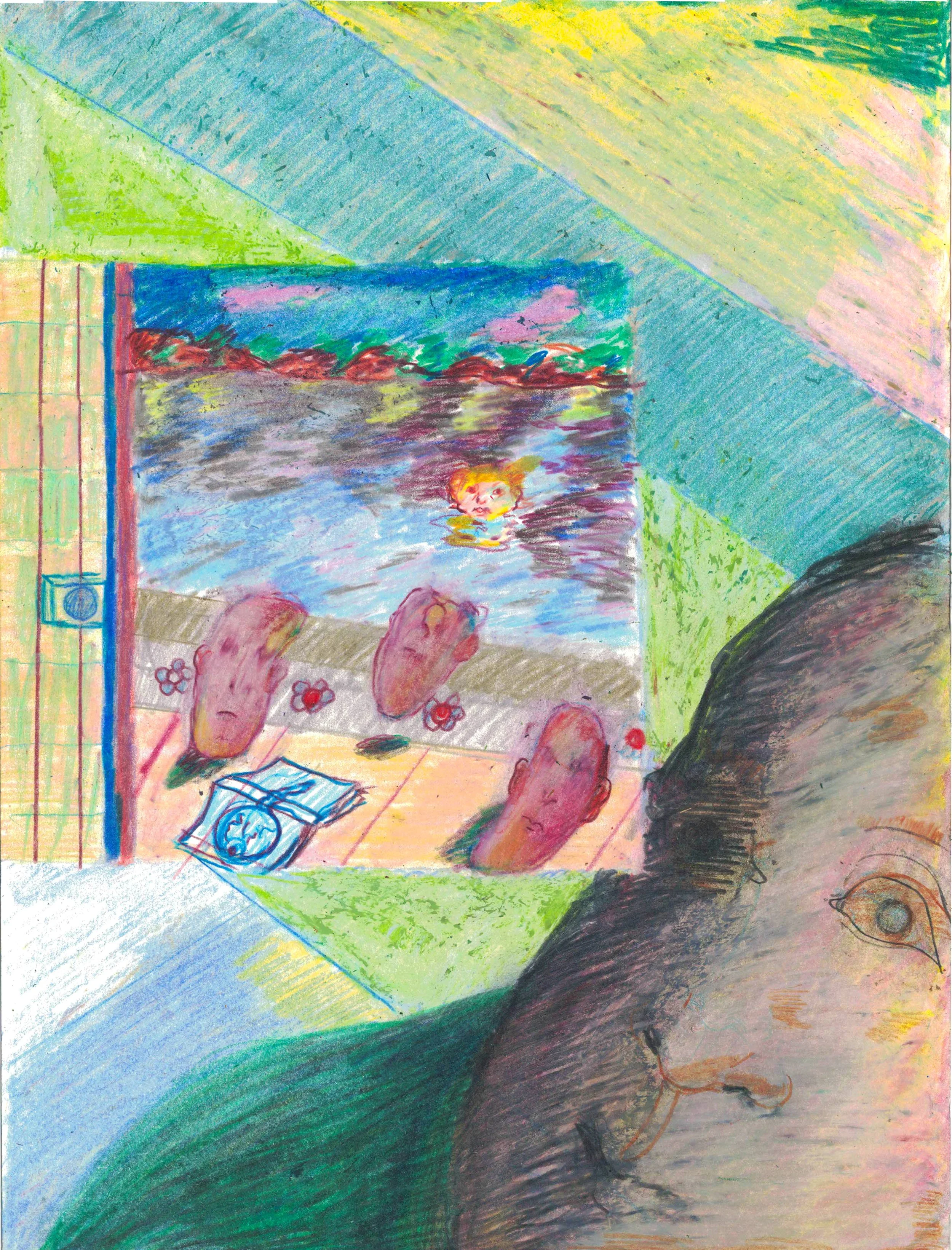  9×12”, color pencil on paper, 2026   