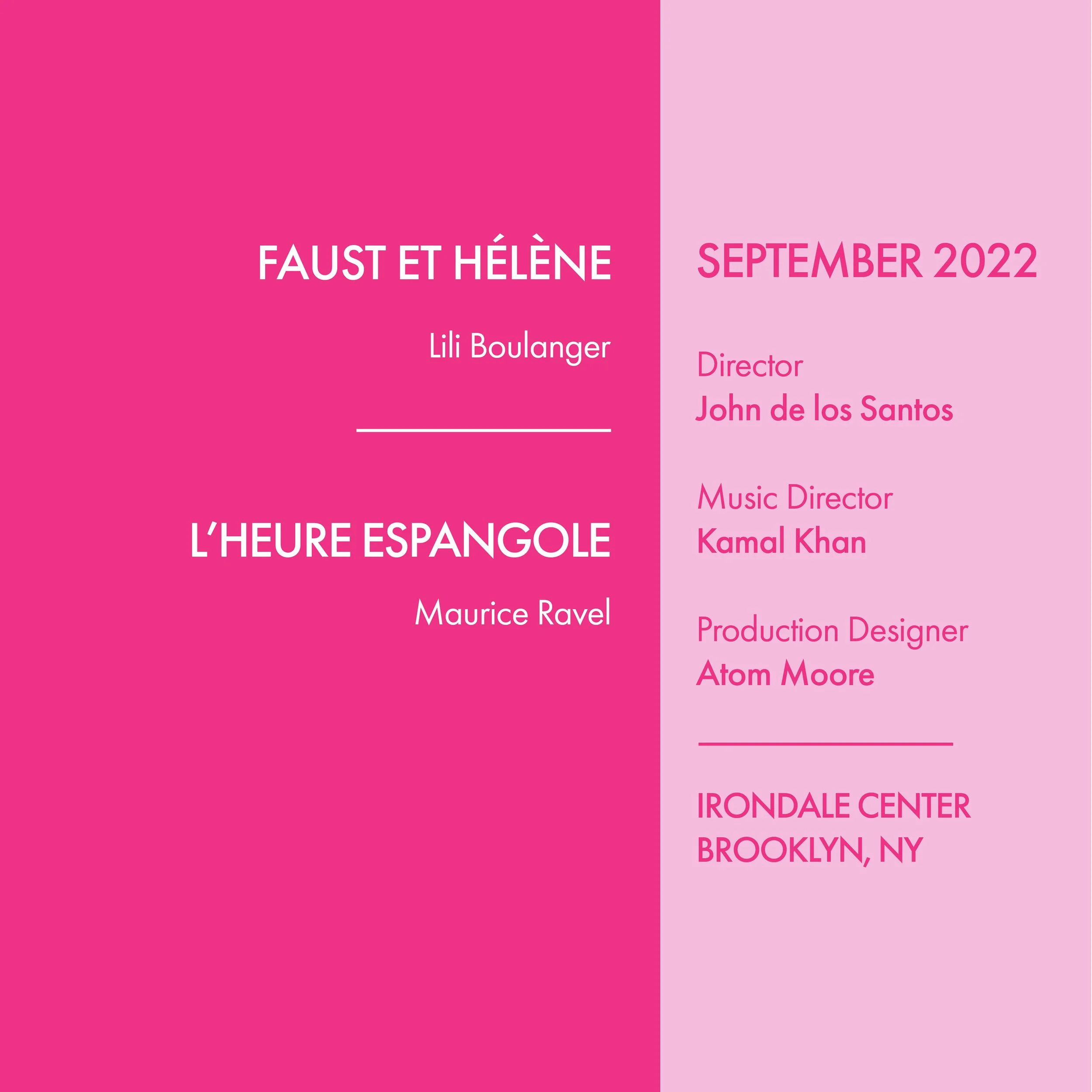Faust et Hélène and L’heure espagnole