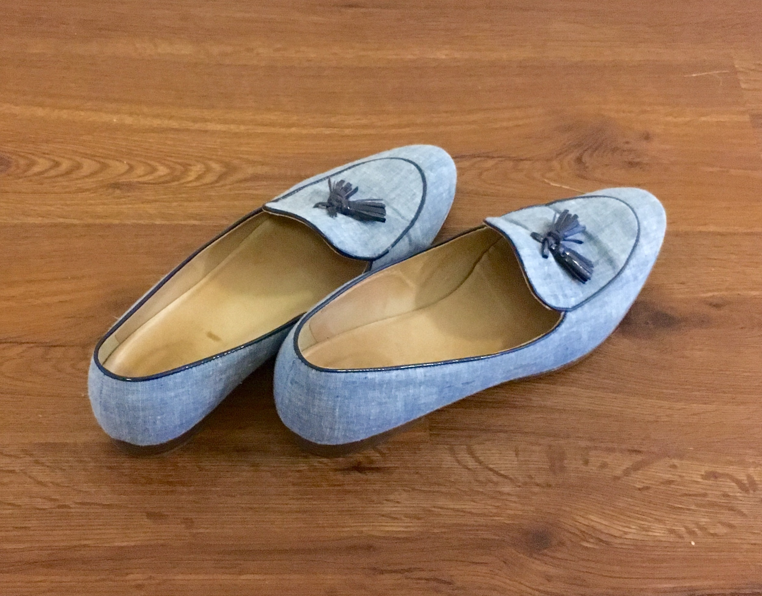 Jcrew loafers that I usually pair with white shorts and a blue blouse