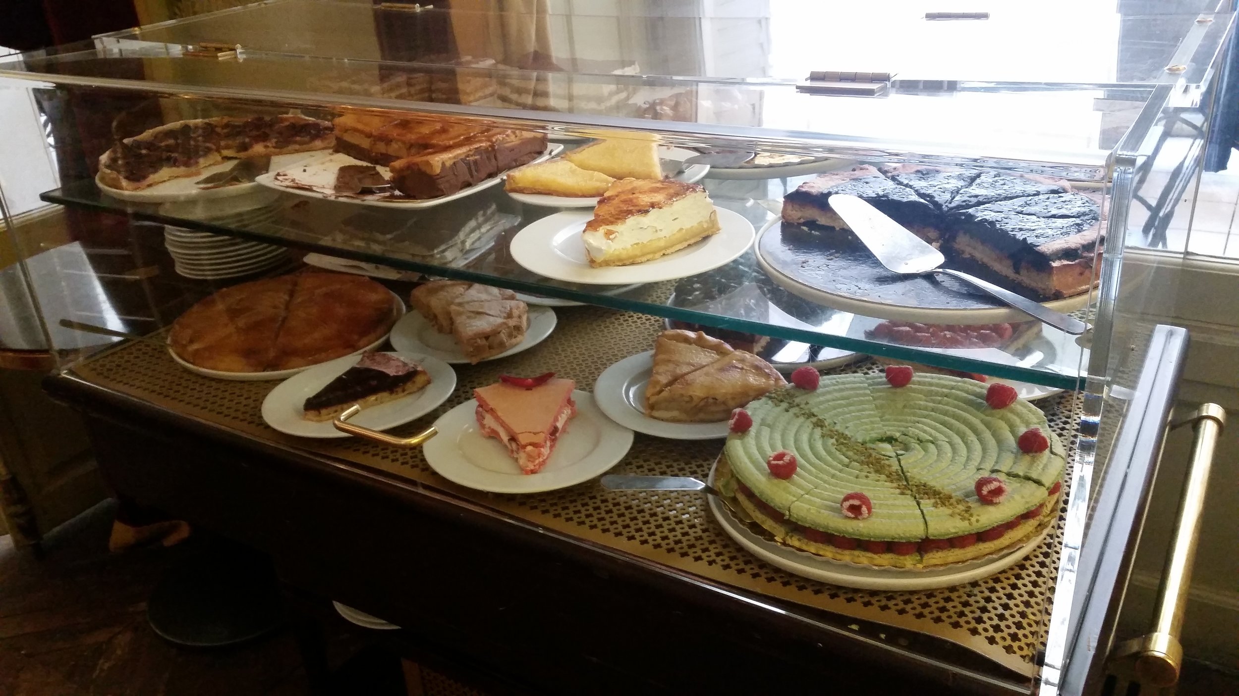 Dessert selection from the tearoom of the Musée Jacquemart-André