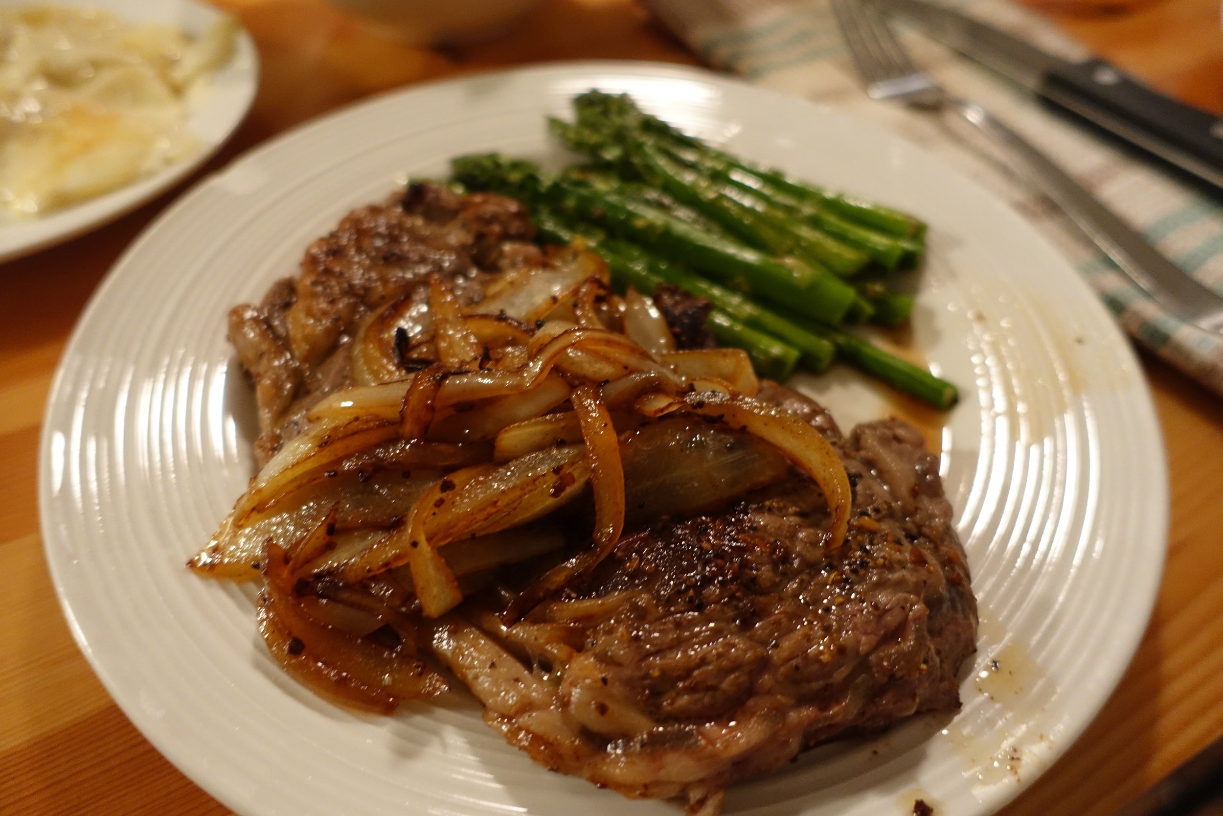 pan-seared steak 