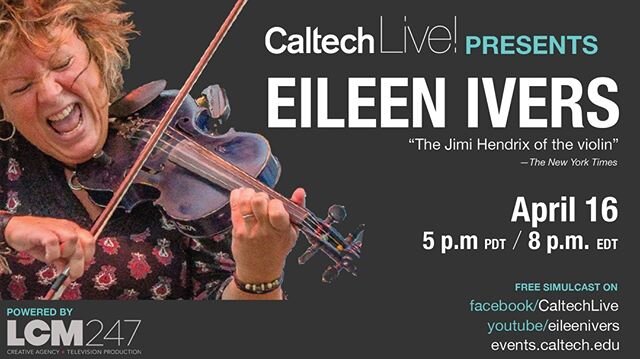 ** LIVESTREAM **
This Thursday 8PM EST 🎶
I&rsquo;d love to welcome you into my home by playing tunes, talking about the music, doing a loop or two and maybe share a poem if time allows.

Delighted to be asked to premiere @caltechlive&rsquo;s &ldquo;