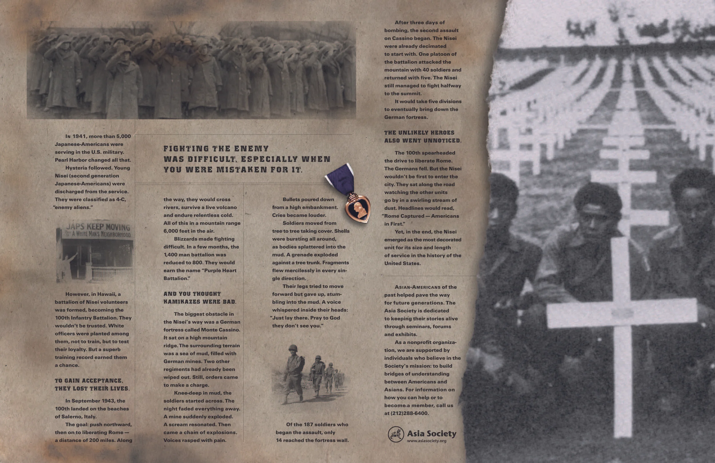 HEADLINE: Fighting the enemy was difficult, especially when you were mistaken for it.