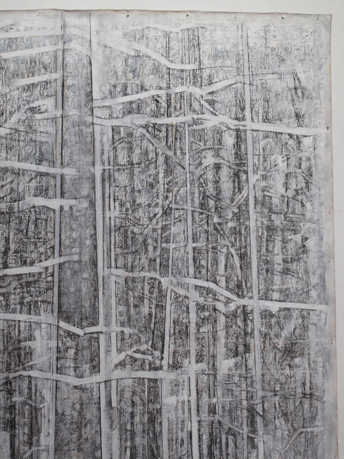 2af(1)-Detail of Whiteout, charcoal, gesso on unstretched canvas, 133 x 83 in..jpg