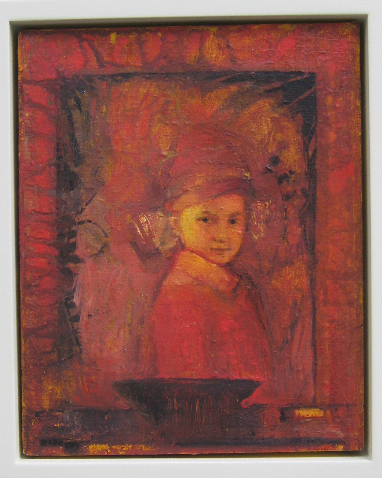 5be(0) - The Looking Glass, iul on canvas, wood, 17x15 in. 2001.jpg